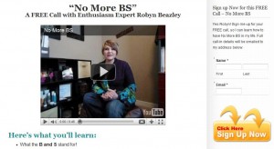 CLICK fore details on No More BS call