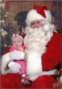 Alexis with Santa